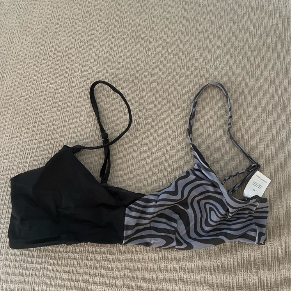 Onia Printed Color-block Bikini - Picture 4 of 5